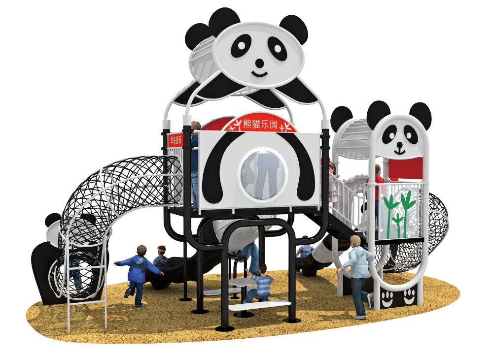 Drewniany plac zabaw Park rozrywki Panda HD-QXM012-21337